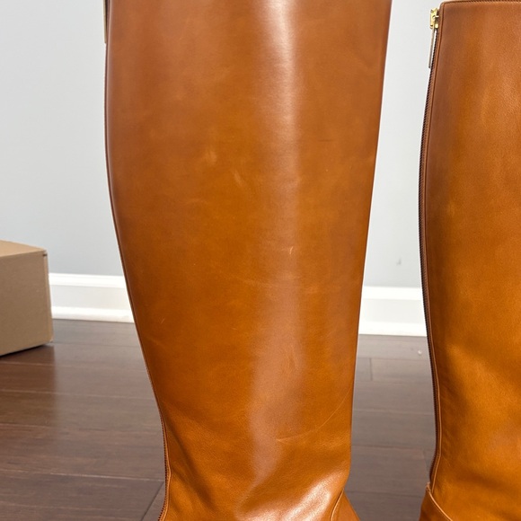 Doen Illaria Leather Riding Boots in whiskey, size 40.5 (fits size 9) - Picture 7 of 16